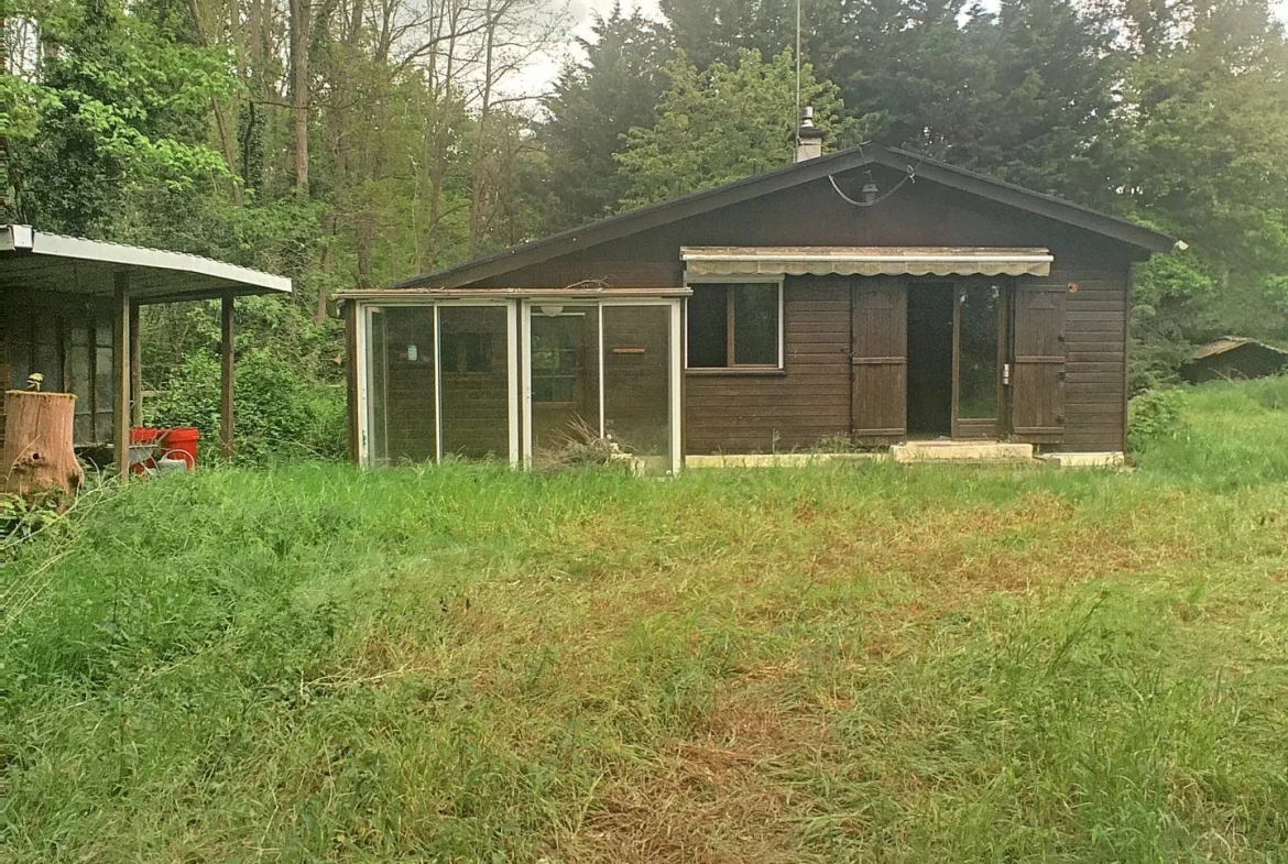 Terrain boisé à vendre à Pressigny-Les-Pins avec potentiel élevage et activités 
