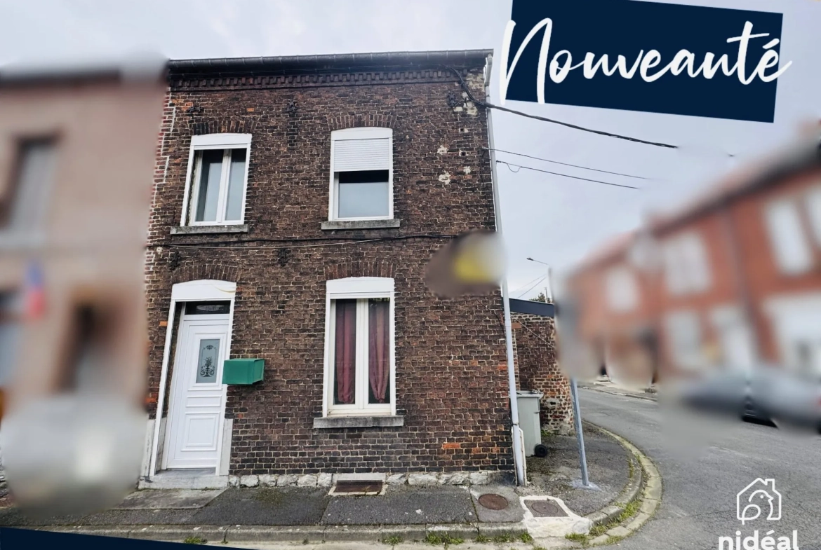 Maison à vendre à Marpent proche de la frontière belge avec grand potentiel de rénovation 