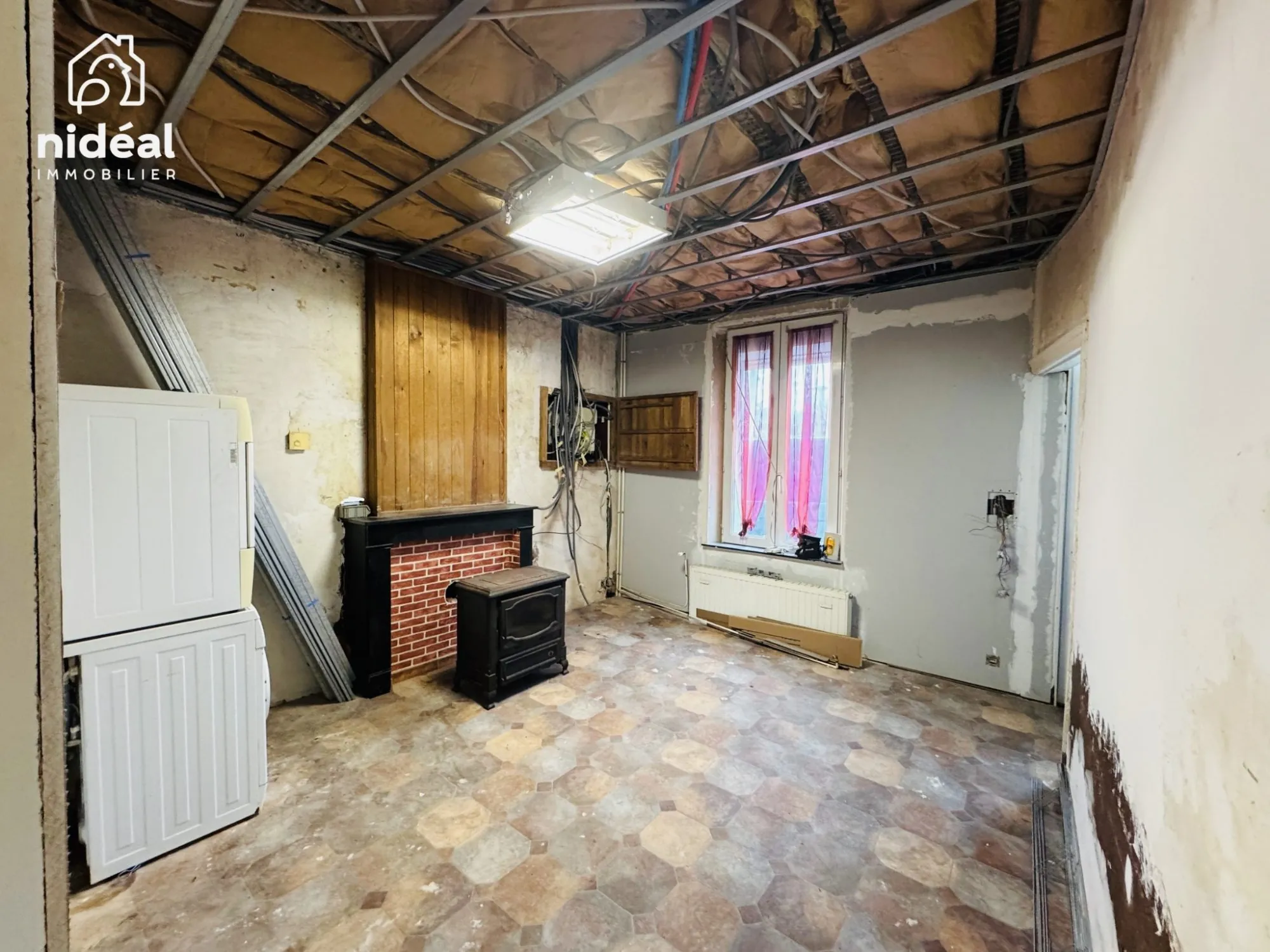 Maison à vendre à Marpent proche de la frontière belge avec grand potentiel de rénovation 