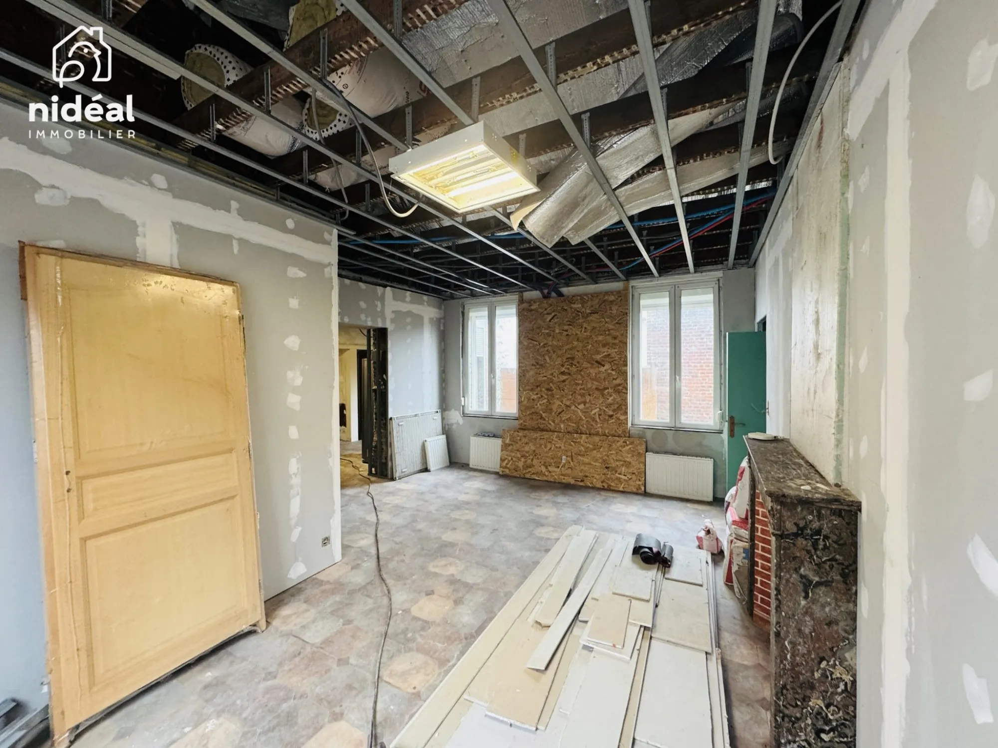 Maison à vendre à Marpent proche de la frontière belge avec grand potentiel de rénovation 