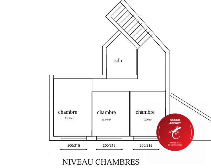 Terrain constructible avec permis de construire à La Motte - 854 m² 