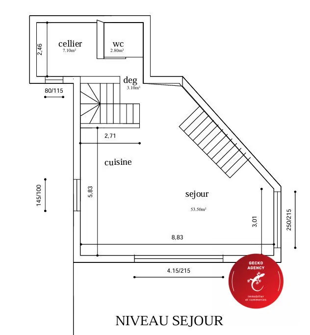 Terrain constructible avec permis de construire à La Motte - 854 m² 
