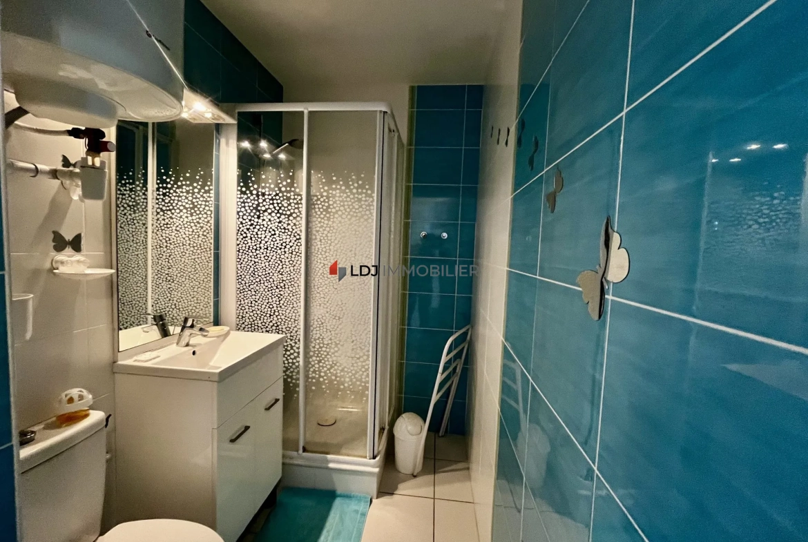 Studio cabine face mer au Barcarès - 27 m² avec loggia et accès plage 