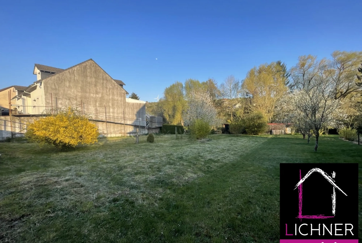 Terrain constructible de 6,65 ares à Bousbach, proche Forbach 