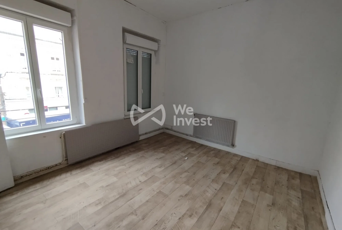 Investissement immobilier à Fourmies : immeuble de 2 appartements avec rapport locatif élevé 