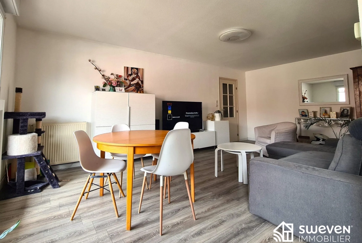 Appartement T3 lumineux de 74 m² avec terrasse à Frouzins 