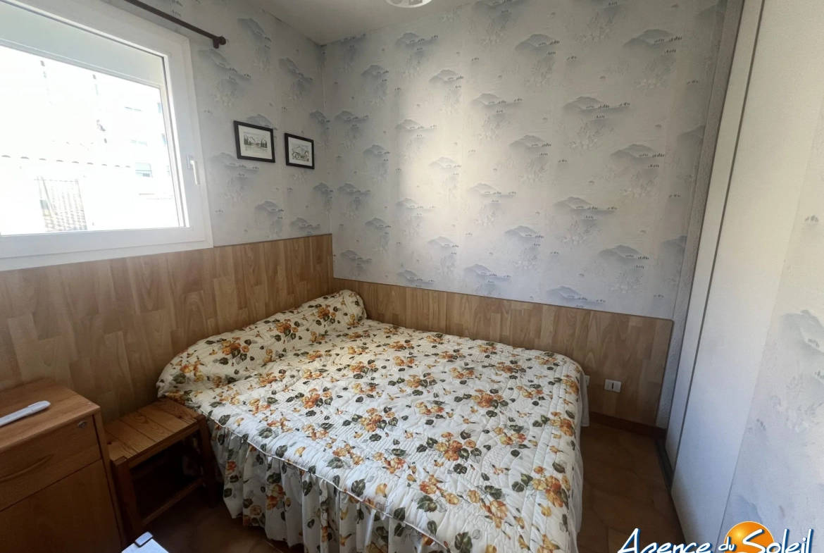 Studio cabine à vendre à Valras-Plage à 100m de la plage 
