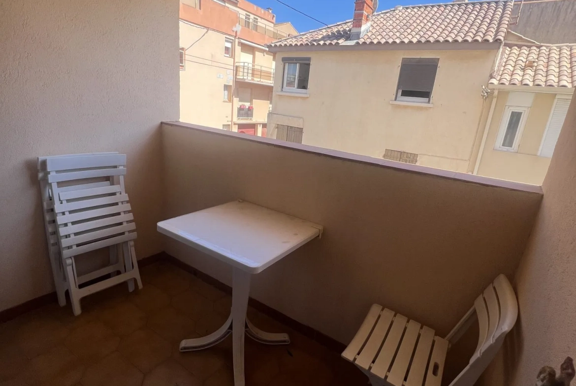 Studio cabine à vendre à Valras-Plage à 100m de la plage 