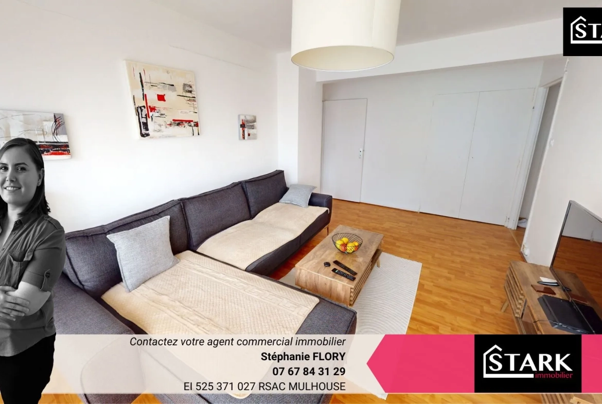 Appartement F3 à Mulhouse, loué, proche centre-ville - Investissez dès maintenant 