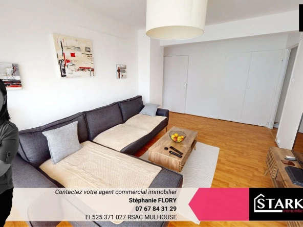 Appartement F3 à Mulhouse, loué, proche centre-ville - Investissez dès maintenant
