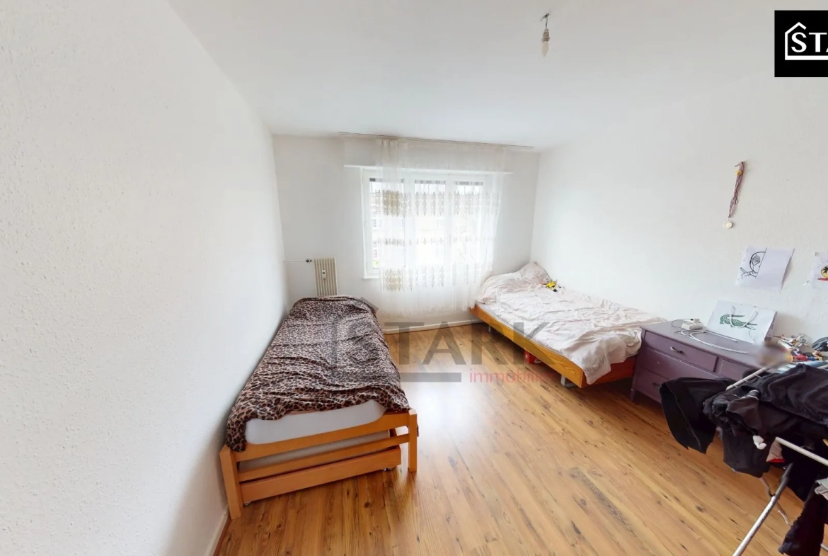 Appartement F3 à Mulhouse, loué, proche centre-ville - Investissez dès maintenant 