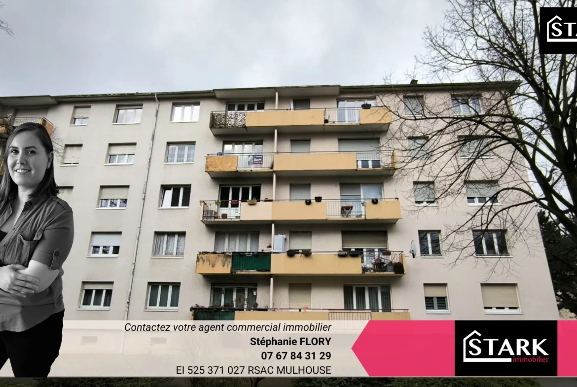 Appartement F3 à Mulhouse, loué, proche centre-ville - Investissez dès maintenant 