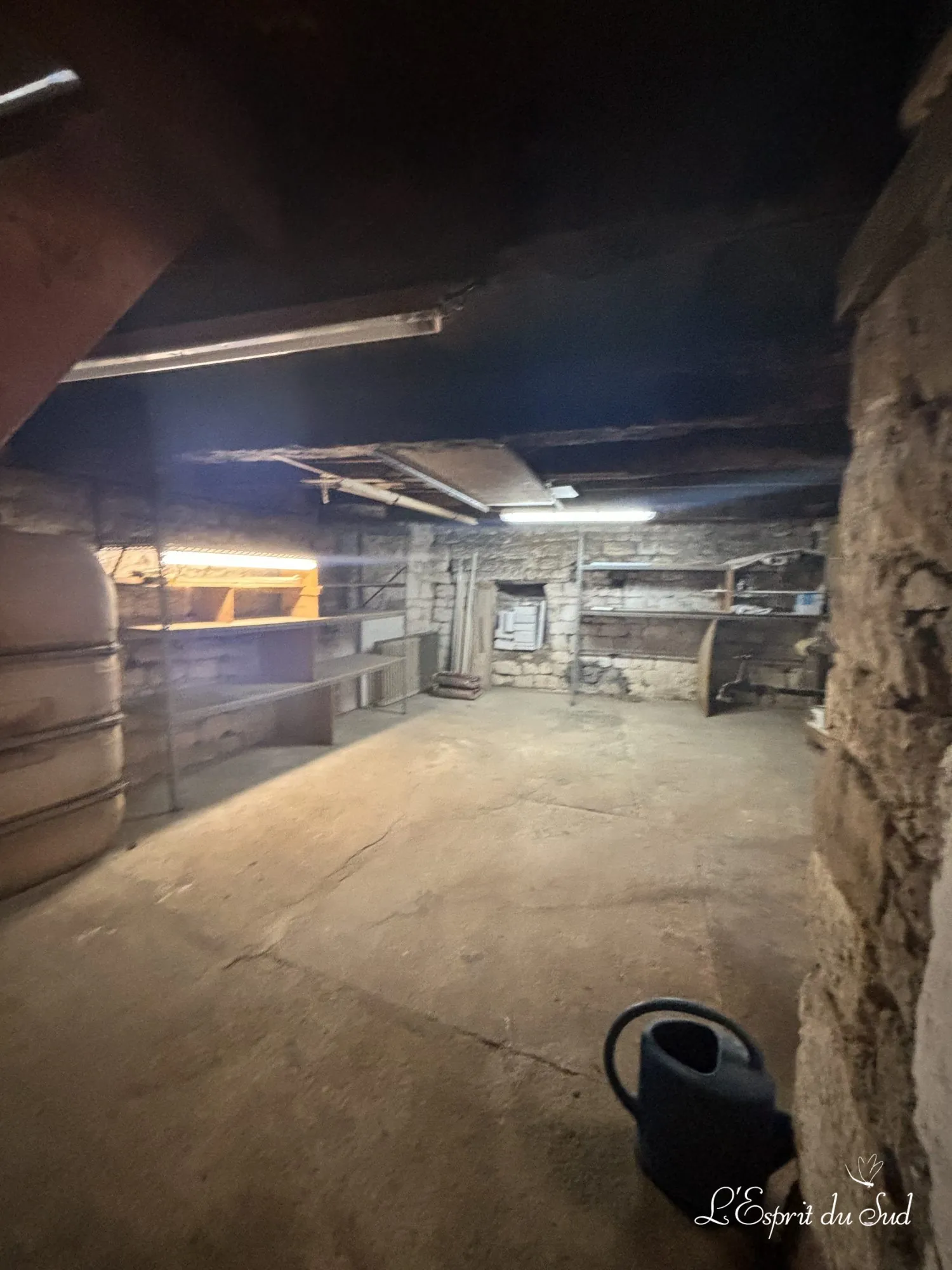 Atelier/garage avec cuve Maison de village en pierre de 162 m² avec terrain à Campagnac, Gaillac à vendre 