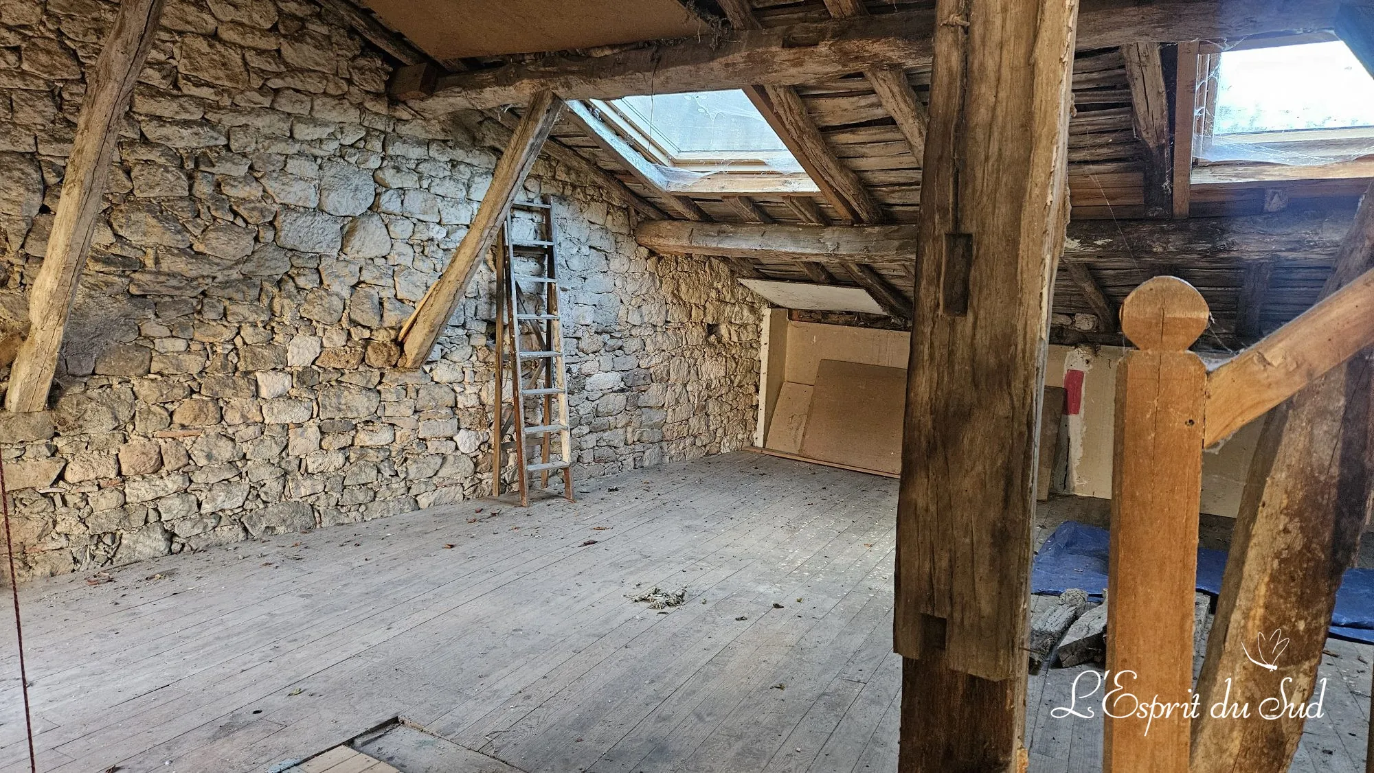 Maison de village en pierre de 162 m² avec terrain à Campagnac, Gaillac à vendre 