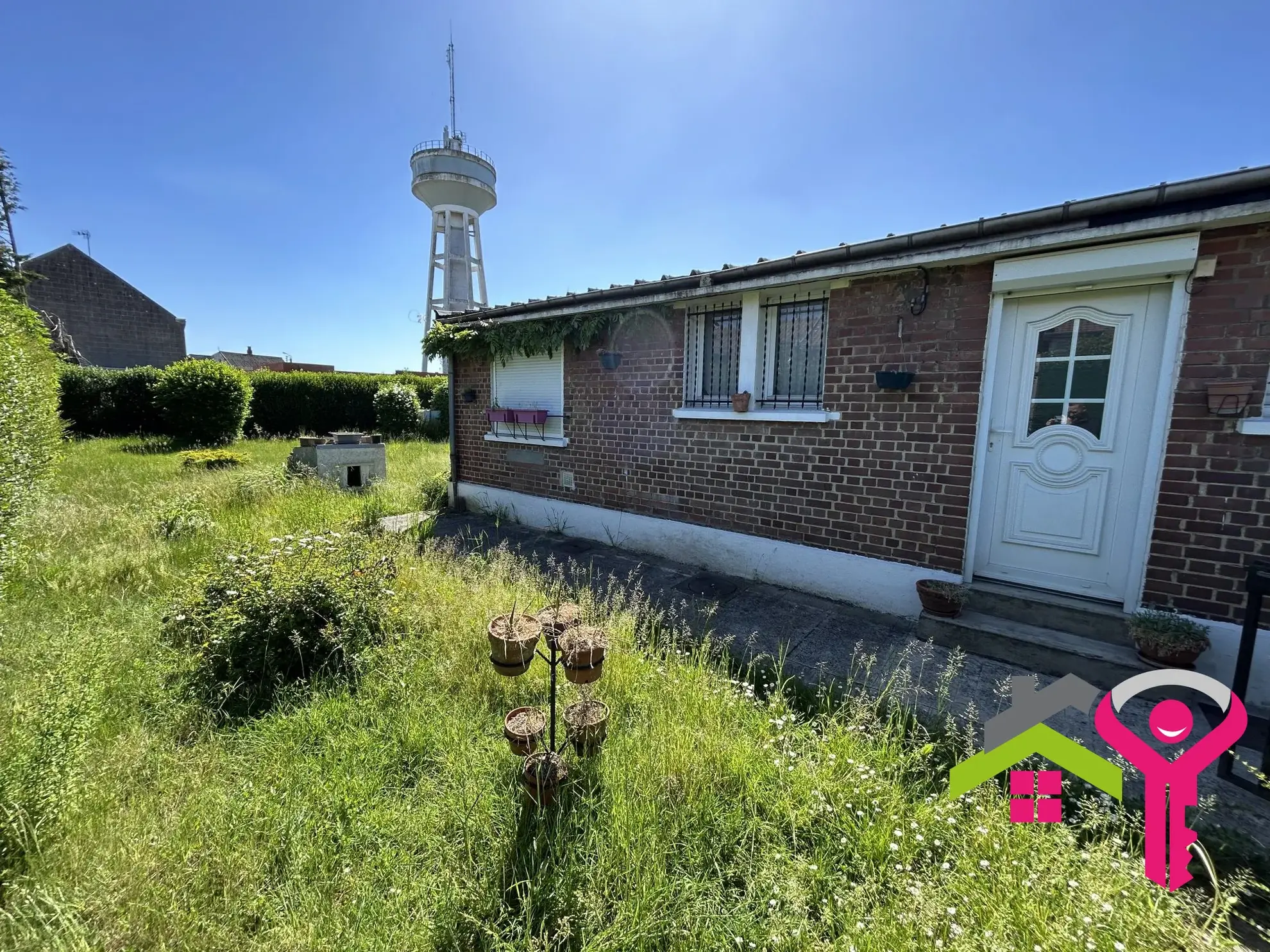Maison de plain-pied semi-individuelle avec 2 chambres à Lourches 