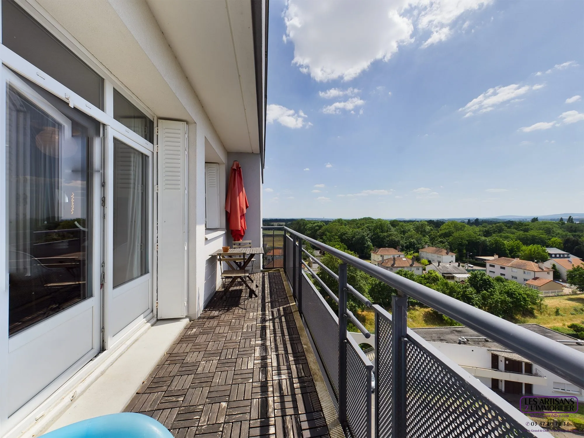 Appartement F4 avec balcon et vue panoramique à Montigny-lès-Metz 