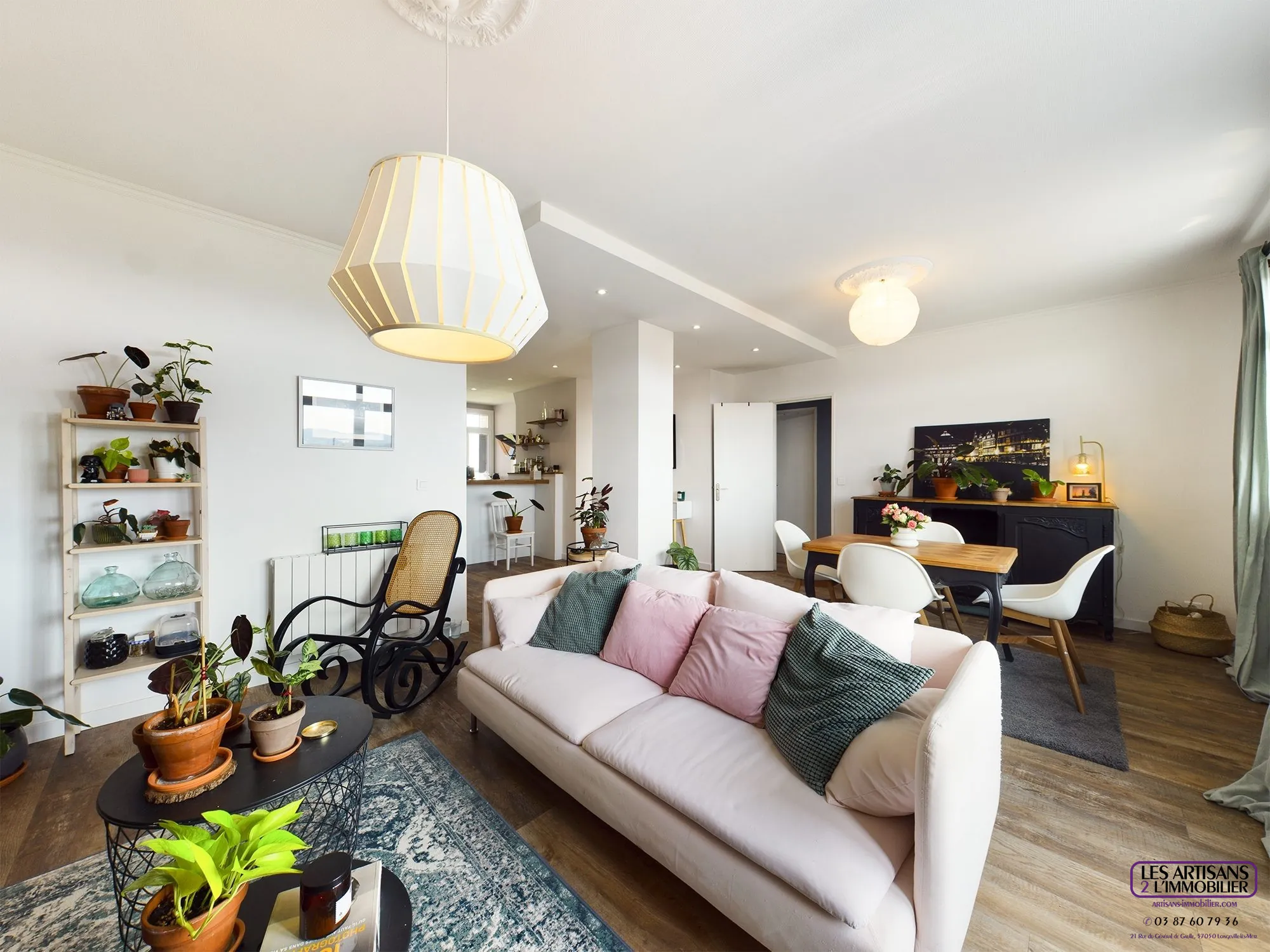 Appartement F4 avec balcon et vue panoramique à Montigny-lès-Metz 