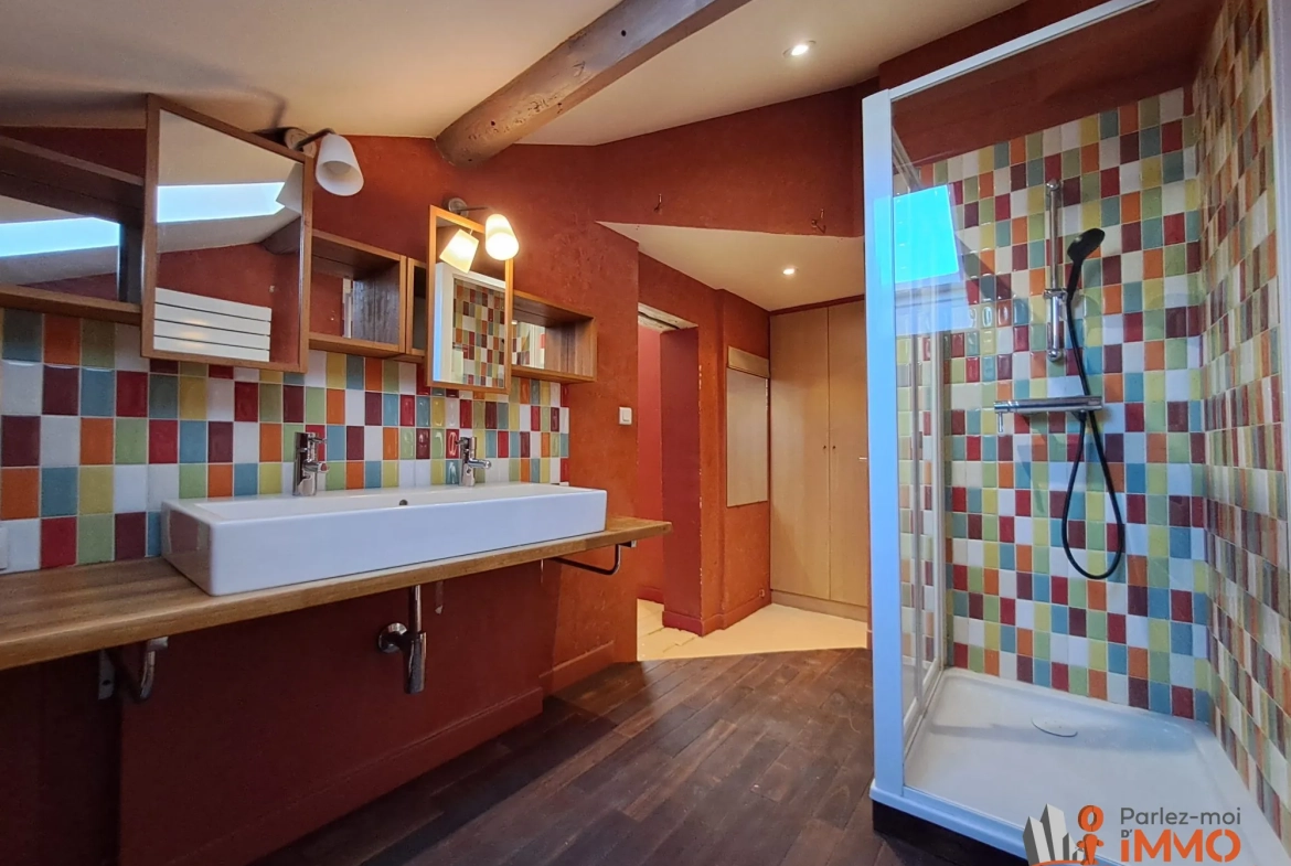 Magnifique appartement traversant de 69m² avec terrasse à Saint-Étienne 