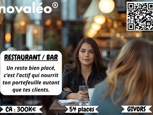 Fabien SANTOS - Négociateur Immobilier  Fonds de Commerce  Cession  Transaction  Achat-Vente  Bail Commercial  Investissement  Estimation  Lyon Fonds de commerce restaurant/bar à Givors – Opportunité idéale