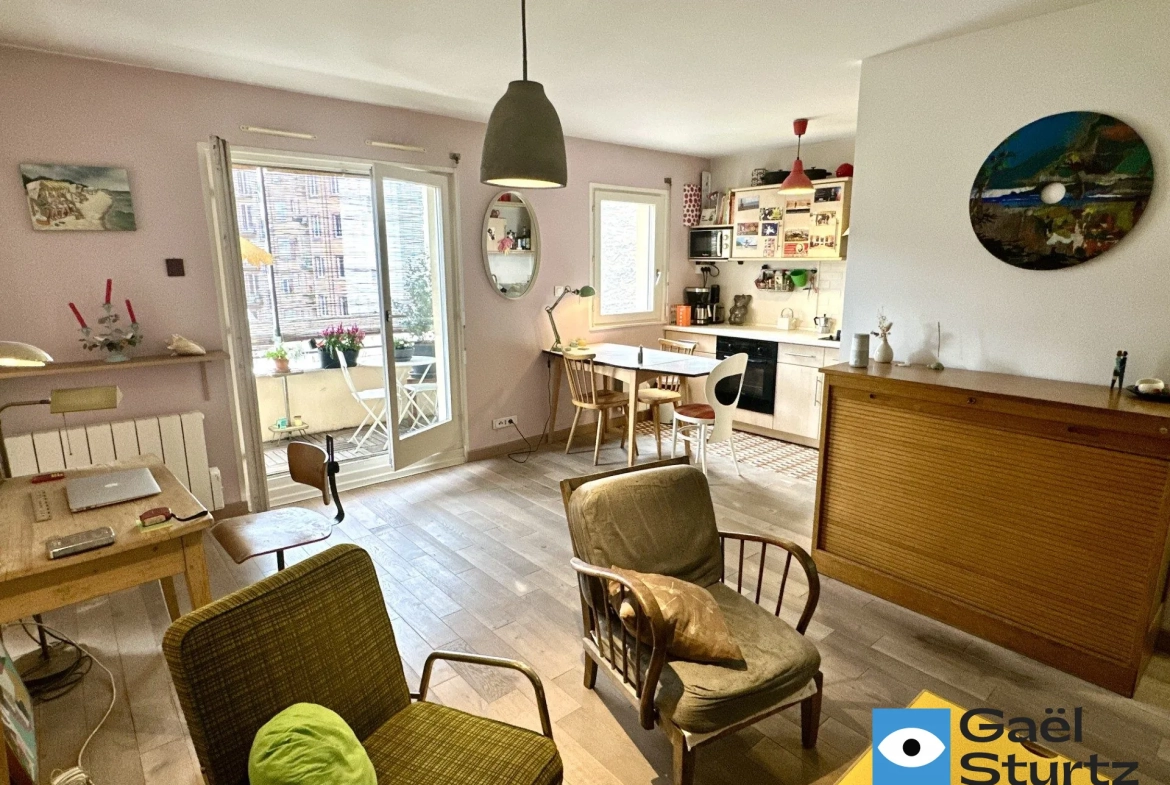 Appartement 2 pièces avec terrasse en vente à Strasbourg proche gare 