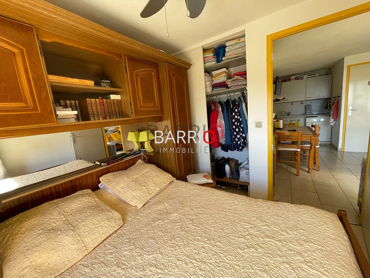 Charmant appartement T2 cabine avec vue mer à Saint-Cyprien à 150 m de la plage 