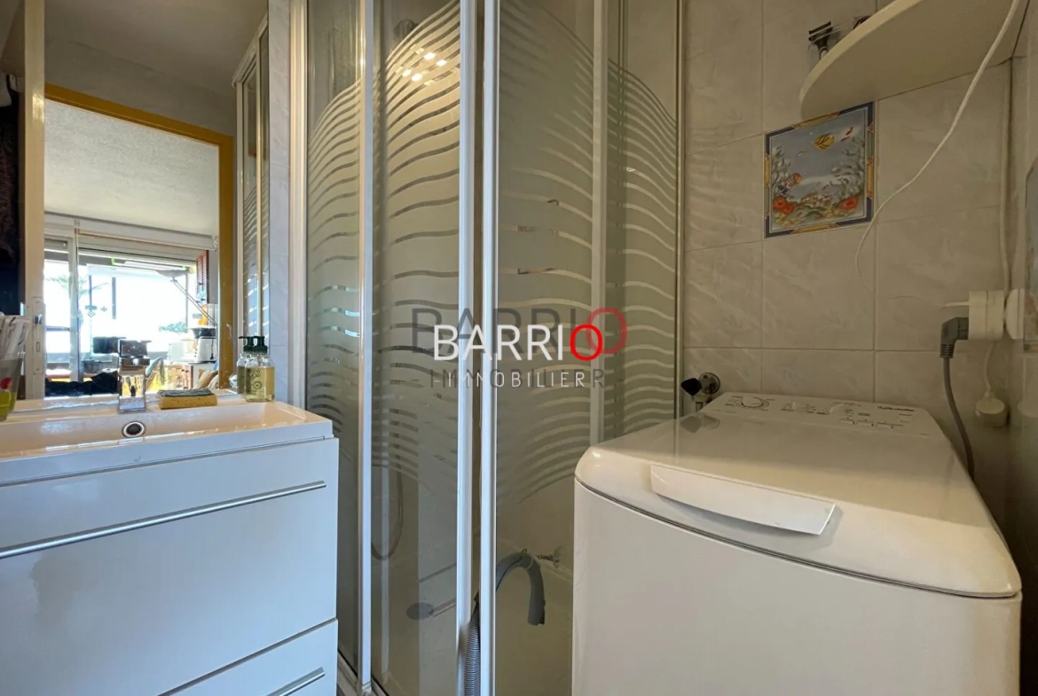 Charmant appartement T2 cabine avec vue mer à Saint-Cyprien à 150 m de la plage 