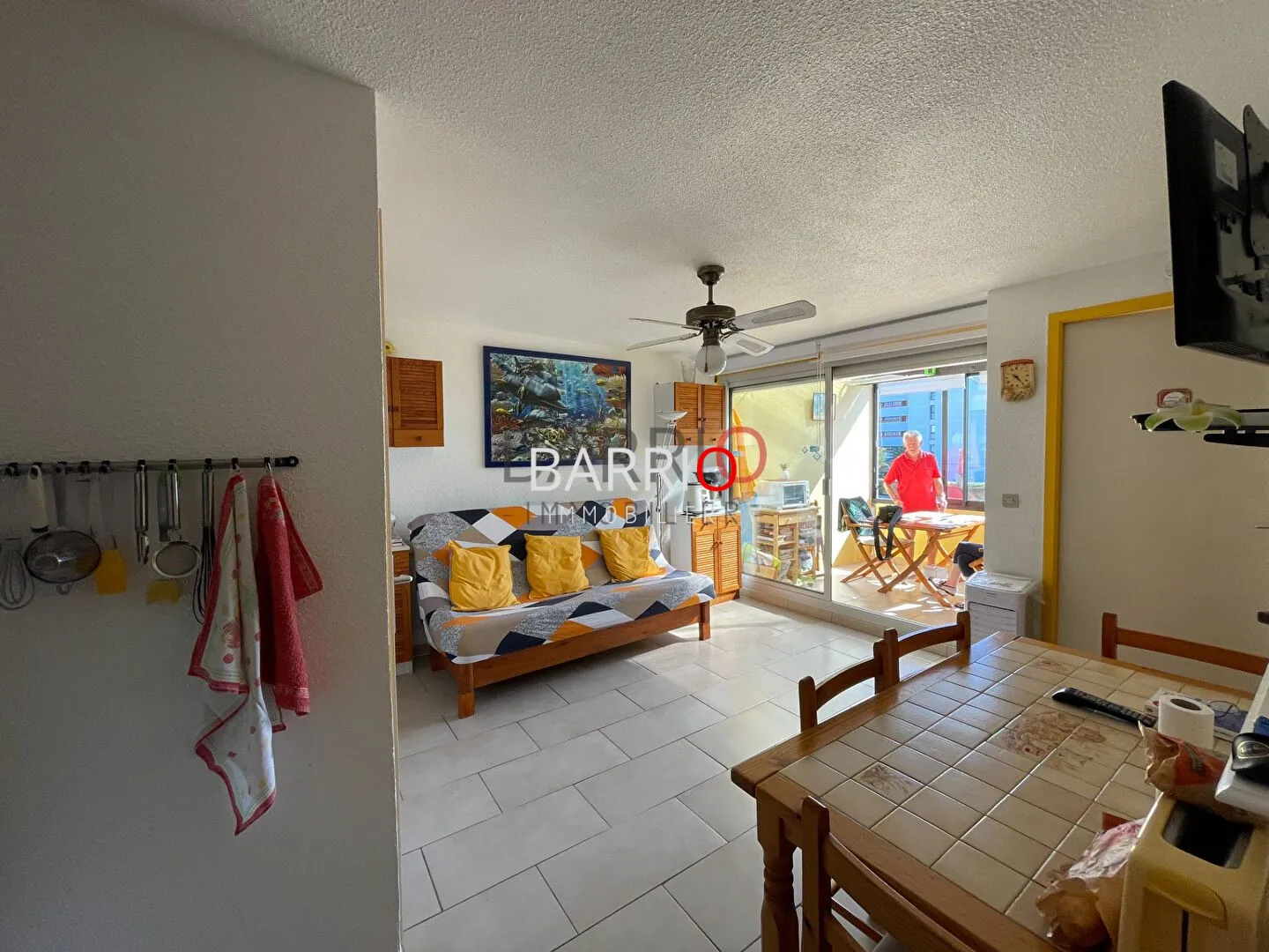 Charmant appartement T2 cabine avec vue mer à Saint-Cyprien à 150 m de la plage 