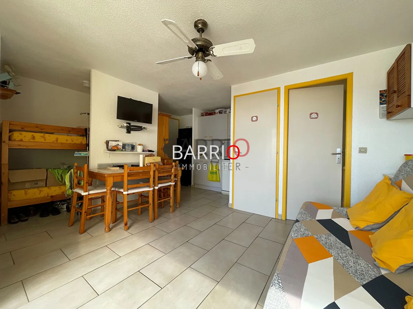 Charmant appartement T2 cabine avec vue mer à Saint-Cyprien à 150 m de la plage 