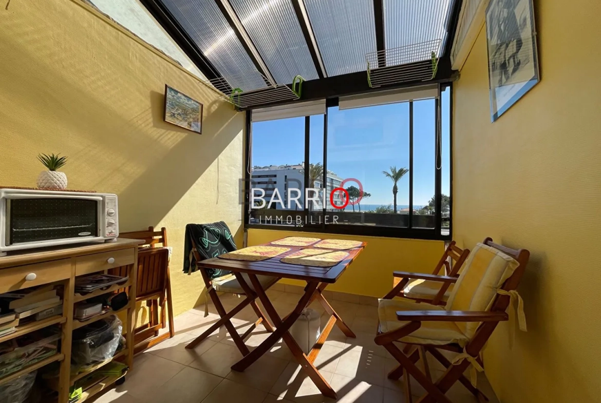 Charmant appartement T2 cabine avec vue mer à Saint-Cyprien à 150 m de la plage 