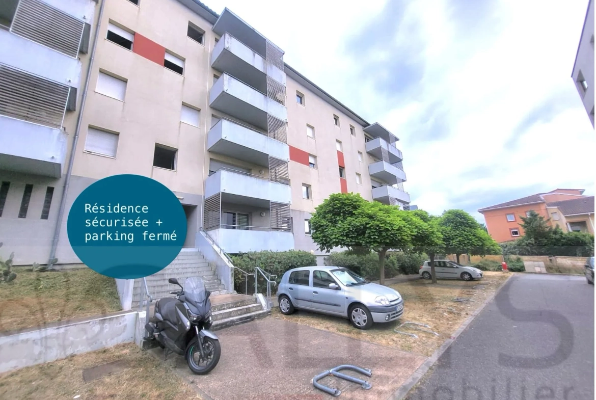 Studio de 24 m² à vendre à Toulouse, secteur Ancely, proximité Blagnac et Purpan 