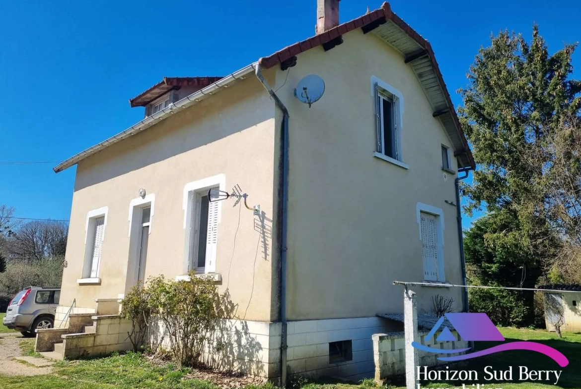 Maison de campagne à rénover avec grand jardin à Nouziers, Creuse 