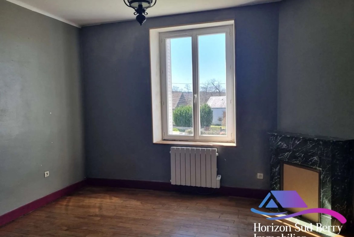 Maison de campagne à rénover avec grand jardin à Nouziers, Creuse 