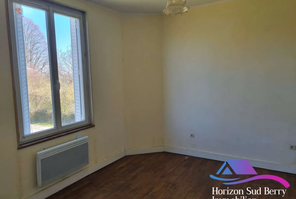 chambre Maison de campagne à rénover avec grand jardin à Nouziers, Creuse 