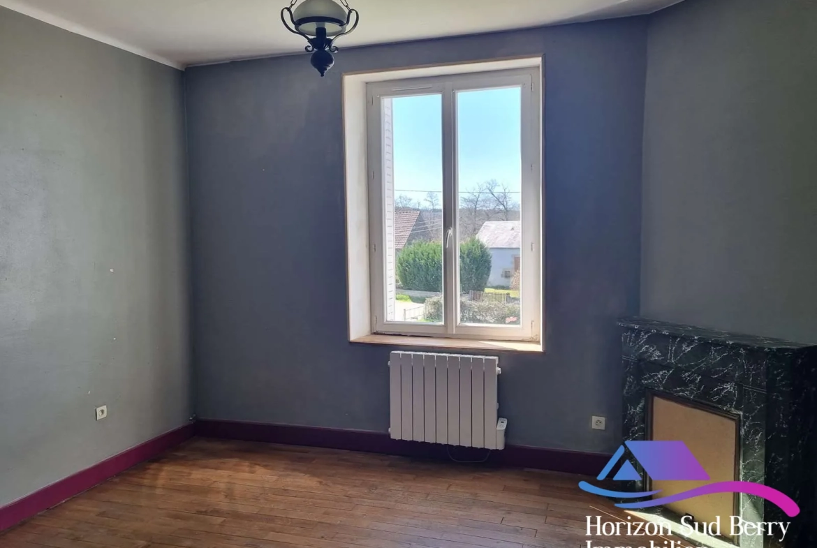 chambre Maison de campagne à rénover avec grand jardin à Nouziers, Creuse 