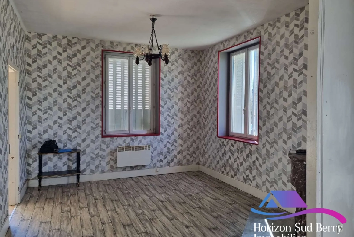 chambre Maison de campagne à rénover avec grand jardin à Nouziers, Creuse 