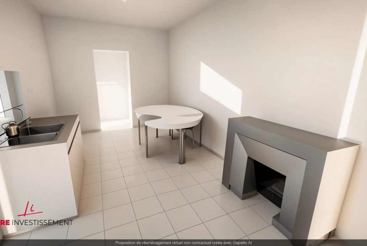 Appartement duplex T3 lumineux avec jardin à Saint-Étienne 