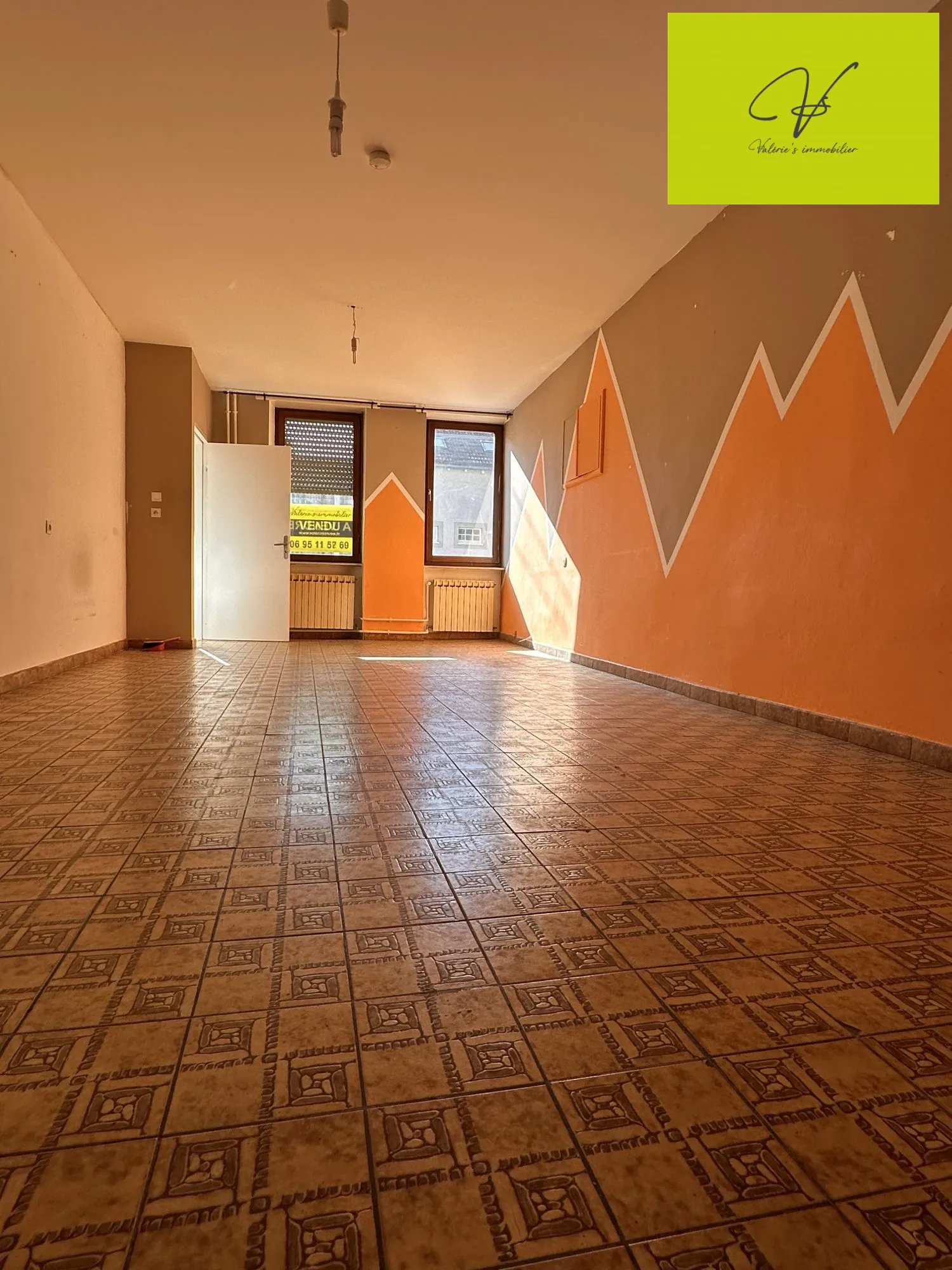 Rez de chaussée  Maison à Bousbach avec terrasse, cave et local professionnel indépendant 