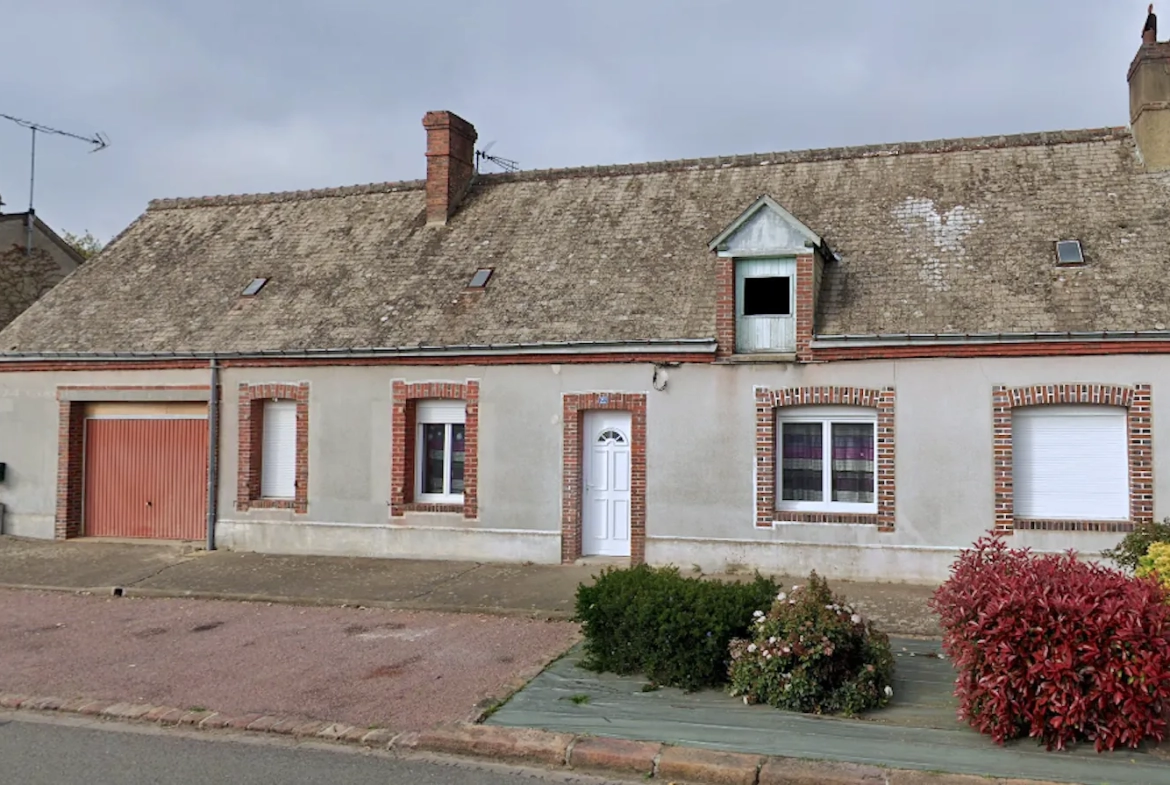 Maison de village à Luigny de 77 m² avec jardin et potentiel de rénovation 