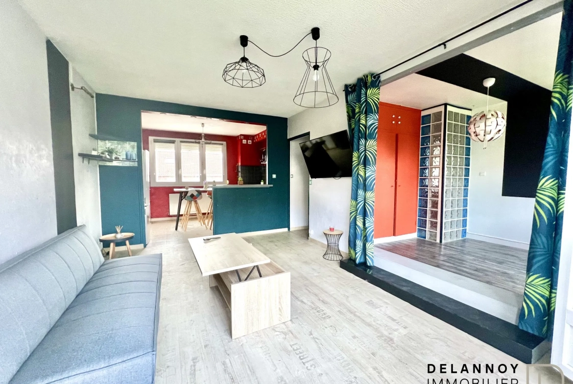 Appartement à vendre à Lille Saint Maurice Pellevoisin, 3 pièces, 53 m², balcon et cave 