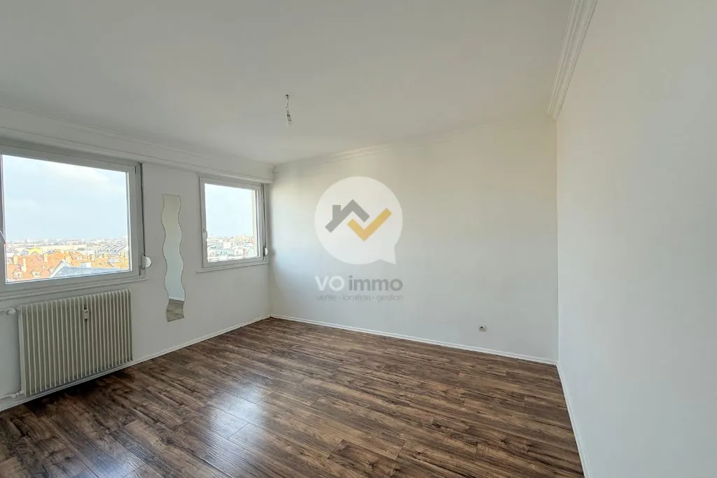 Appartement lumineux de 3 pièces avec vue dégagée à Strasbourg Koenigshoffen 