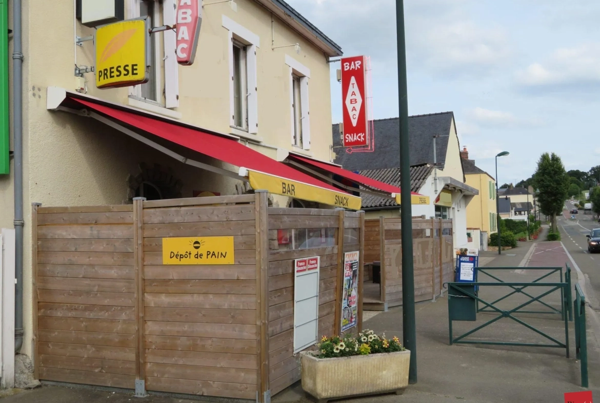 Fonds de commerce Café Tabac Presse à Laval avec logement, emplacement stratégique 