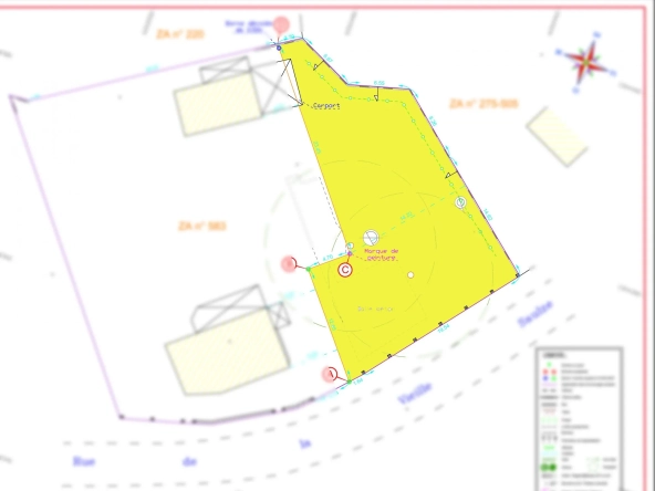Terrain constructible de 433 m² à Camer — Exposition Sud-Ouest, non viabilisé