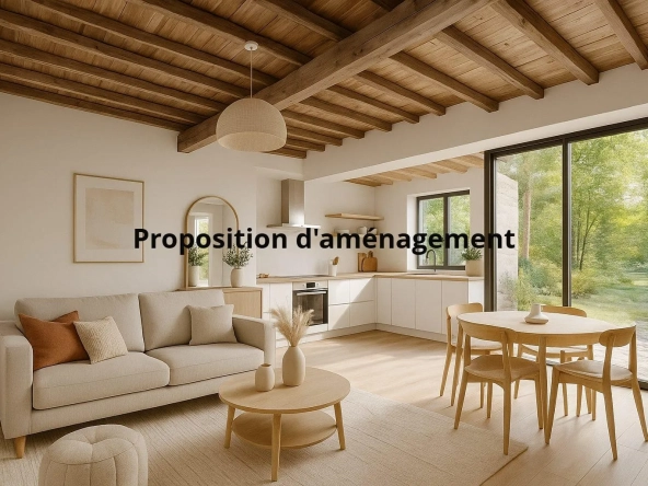 Maison de village à Villars-les-Dombes avec terrain piscinable de 541 m²