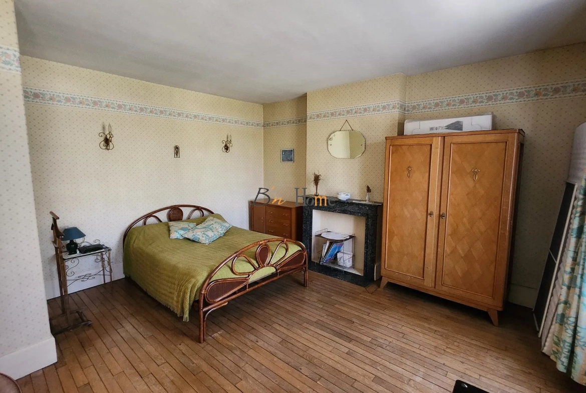 Maison de caractère à vendre à Bertincourt avec grange et jardin clôturé 