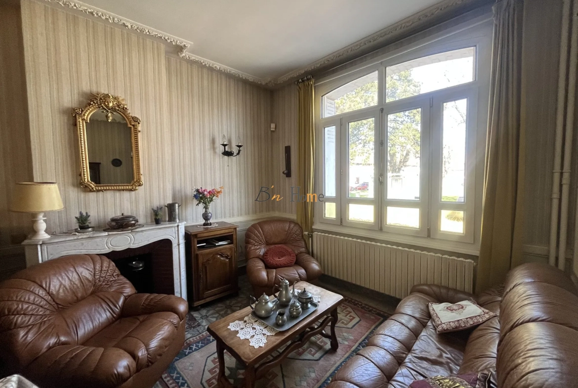 Maison de caractère à vendre à Bertincourt avec grange et jardin clôturé 