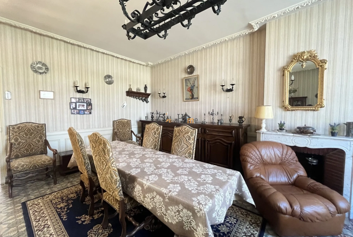 Maison de caractère à vendre à Bertincourt avec grange et jardin clôturé 
