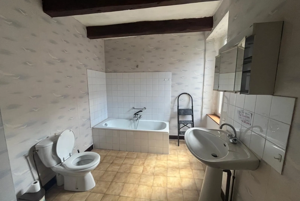 Charmante maison à vendre à Sens-de-Bretagne avec garage, préau et fort potentiel de rénovation 