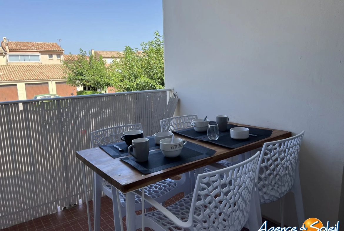Appartement T1 avec terrasse à vendre à Gruissan de 23 m² 