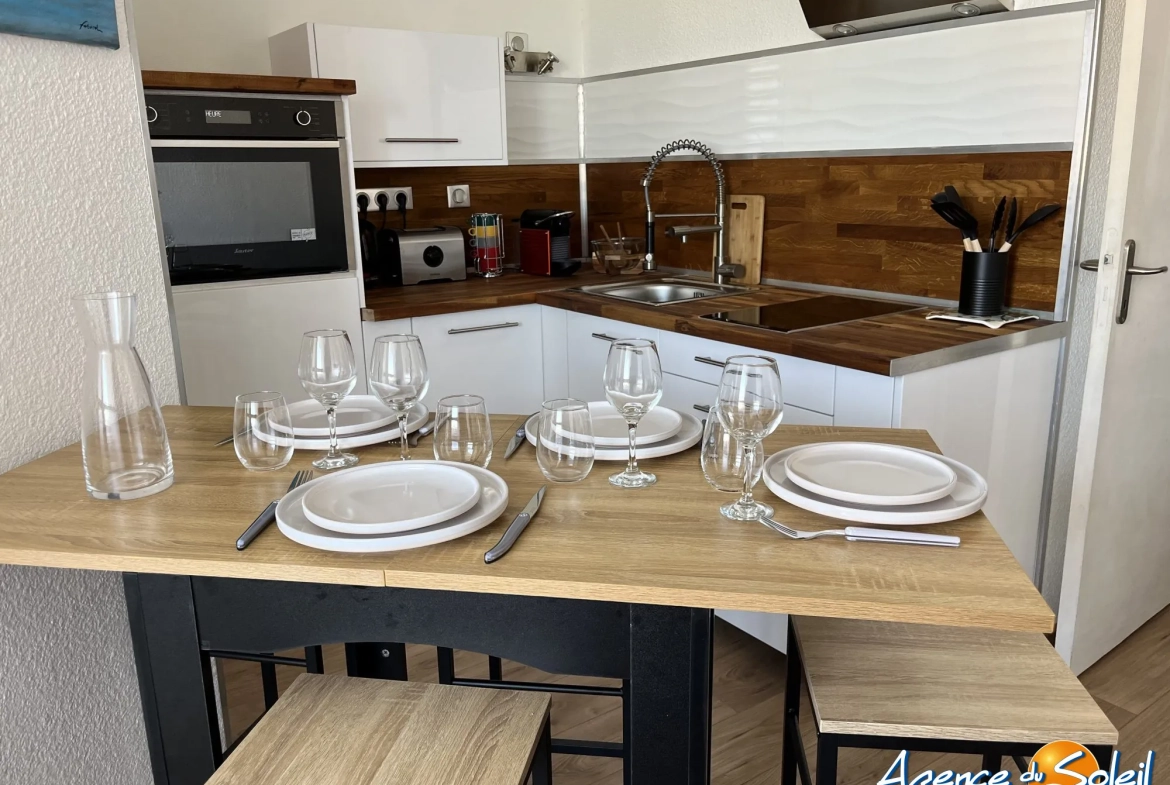 Appartement T1 avec terrasse à vendre à Gruissan de 23 m² 