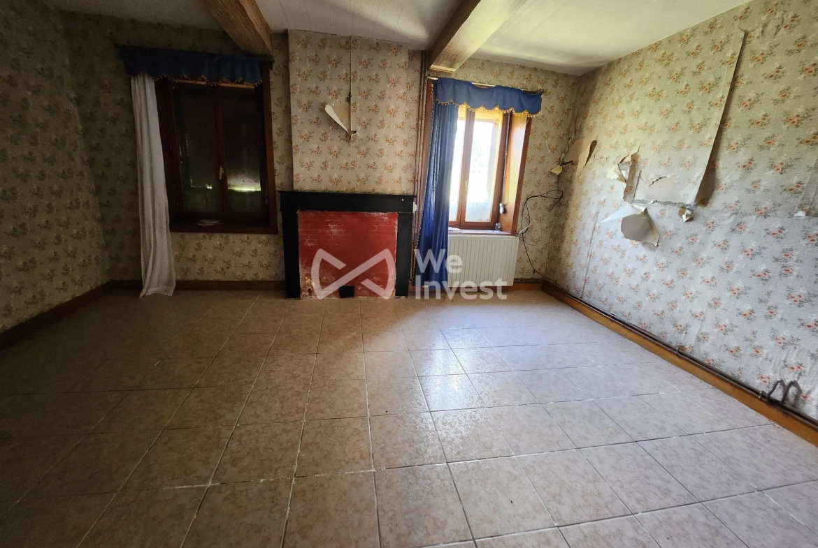 Charmante maison mitoyenne de 70 m² à Trélon, proche commodités 